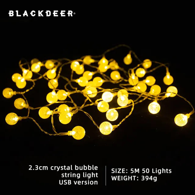 SolaraGlow 100 LED Crystal Globe Solar String Lights